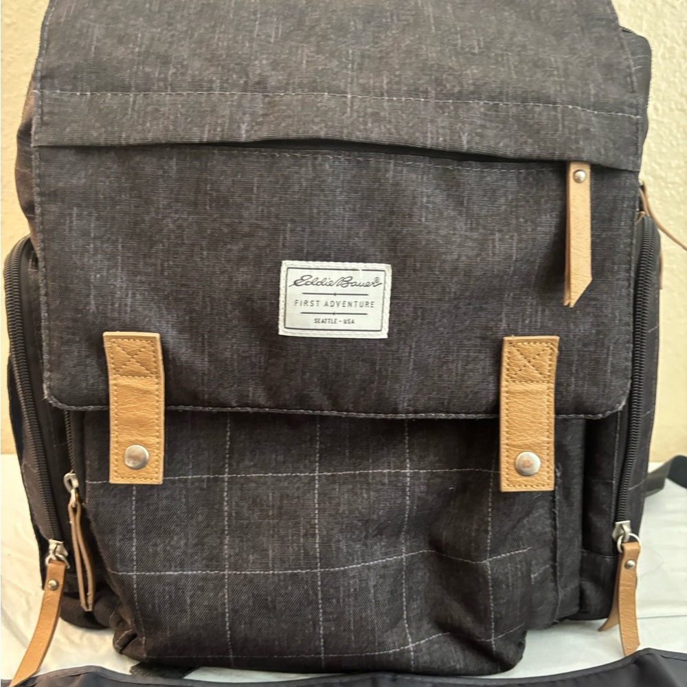Eddie Bauer Charcoal Diaper Backpack